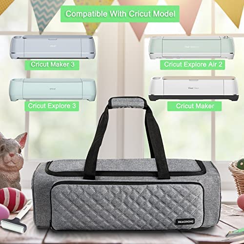 Delicate IMAGINING Carrying Case Bag Compatible with Cricut Maker